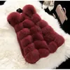 Coat Autumn Fashion Casual Warm Slim Sleeveless Faux Fur Vest Winter Jacka Women Feminino T200506