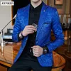 royal blue slim fit suits