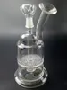 Bangs d'eau en verre de 8,3 pouces Hookahs Bong en verre BIO filtre en nid d'abeille perc dab rig 14mm joint mâle