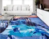 3d pvc flooring custom photo Waterproof Self-adhesive floor Glacier glacier penguin bathroom 3D floor tiles Vinyl wallpaper for walls 3 d