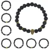 DHL EPACKET SCHEDEL LIONE Hoofd Boeddha Hoofd Armband Bead Energie Vulkanische Steen Bead Bracelet DJFB201 Beaded Strands Sieraden Armbanden