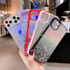 Luxury Glitter Star Sequins Laser Gradient Telefon Väska till iPhone 11Pro Max SE XR XS Max 6 7 8Plus Bling Rainbow Soft Cover Shell