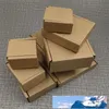 50шт Большой Kraft Paper Box Браун картон ювелирные изделия Упаковка коробки для перевозкы груза гофрированный утолщенной бумаги Почтовые 17Sizes