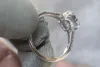 Bague de fiançailles classique en diamant de laboratoire 1ct, bague en argent Sterling 925 pour femmes, bague d'anniversaire, bagues de mariage en argent 925, bijoux XR461294Y