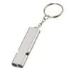 Double Tube Frequency Survival Whistle Keychain Out Door Sport Mountaineing Camping Whistle Keychain Bag