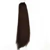 Hotsale 100% Human Remy Hair Natural Black Color Ponytail Horsetail Clips in / On Extension Free DHL