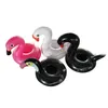 حامل الكأس القابل للنفخ لحمام السباحة يطفو للأطفال ألعاب ترفيهية مائية على شكل طائر الفلامنغو