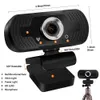 HD720P 1080p HD USB-webbkameror Datorkamera inbyggd mikrofon Driftfri Live Webcam PC Laptop Desktop + Retail Box