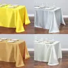 1pcs Satin Table Cloth Table Topper Overlay Cover Tablecloth For Birthday Wedding Banquet Hotel Festival Party Decoration