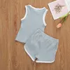 Kids Designer Kleding Jongens Zomer Solid Sport Suits Baby Pit Mouwloze Vest Shorts Kleding Sets Girls Vest Heet Broek Outfits B7581