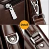 Business Man Bag Theftproof Lock PU Lederen Aktetas Voor Man Pure Bank Heren Aktetas Tas Jurk Handtas n51j #