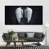 Moderne abstracte engelenvleugels vintage muurposters prints zwart en wit muurkunst canvas schilderijen decoratieve foto's voor wonen R2383670