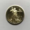 4 pezzi non magnetici dom eagle 2011 2012 distintivo placcato oro 32,6 mm statua americana goccia monete accettabili246B