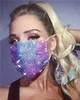 US Stock Cekin Bling Party Maska Rhinestone Masquerade Mouth Maski Crystal Party Maska Twarzy Dekoracji Klub Styl Rhinestone Party Maska