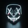 Halloween Horror Led Mask Rave Purge Masker Light Up Mask för Festival Cosplay Costume Decoration Funny Election Party3264192