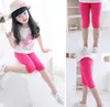 Çocuklar Kızlar Bottoms Tozluklar Modal Pamuk Diz Boyu Pantolon Şeker Renk Çocuk Tayt Yaz Kız Giyim 7 Renk DW5534