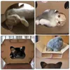 C papier ondulé P chat griffoirs planche matelas chats toilette bricolage chaton maison pierre chatons animal carton jouet
