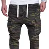 Camo calças calças tornozelo Casual Januarysnow Homens de Moda de Nova