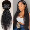 Curly Human Hair Wig 360 Lace Frontal Wig Preplucked With Baby Hair Brazilian Deep Curly Invisible Knots Natural Peruvian Remy2739264