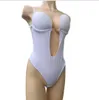 Kvinnor Body Shaper Bra För Klänning Bodysuit Underkläder Slips Baklösa Bra G-String U Plunge Shapewear Cabriolet Wedding Bra Y200710