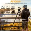 Andoer TTT663N Professional Portable Travel Aluminum Camera Tripod for SLR DSLR Digital Camera Tripod with Phone Clamp T1910255577147