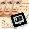 Портативный подъемник для кожи лица Высокая интенсивность сфокусированного ультразвуковой анти старения Удаление морщин Vmax Hifu Machine с 3 картриджами