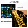 RGB Solar Powered string lights 100leds 200leds 300leds 8 Modes LED Strings Rope Light Christmas Fairy Lighting Outdoor Decoration