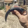 2020 New Karambit Tactical knives 440C White/Black Stone Wash Blade Full Tang G10 Handle Fixed Blade Claw Knife With Kydex