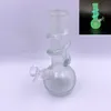 19.7cm/7.75inch Soft Glass Water Pipes Hookahs for Wax Oil Smoking