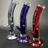 9,8 tum glas vatten bongs ljus färg oljebrännare dap rigg 14mm fog för chicha shisha