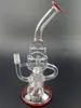 Szklane bongi wodne Czerwony Need Bong Heavens 9inch Oil Oil palnik DAB RIG 14mm Złącze dla Chicha Shisha