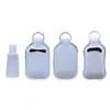 空白の印刷色ネオプレン液体石鹸ボトルホルダー30ml手サニタライザーボトルホルダーキーホルダー送料無料LX2555
