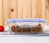 дешевый !! Стеклянные контейнеры для хранения с крышками из стекла Meal Prep Контейнеры Воздухонепроницаемые для хранения пищевых продуктов с прозрачной Люки герметичным