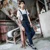 2020 neue männer Harajuku Denim Overalls männer Koreanische Version der Selbst-anbau füße Stretch-jeans Strap Blaue Hose1