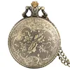 Retro bronze guarda costeira dos estados unidos 1790 tema relógio de bolso de quartzo com colar corrente presente para aniversário natal homens mulheres ti287s