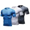 Local Delivery 3pcs Sport Shirt Men Quick Dry Tight Shirts Men's Sportswear Soccer Jerseys Elasticity Mens Running T-shirts