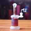 Glass de 8 pulgadas Bong Hookah Sandleasting Aceite plataforma de aceite Perc Rig Dab Tubos de agua Bong con una articulación masculina de 14,4 mm