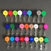 ID-hållare Namn Tag Kort Key Badge Reels Sundries Round Solid Plast Clip-On Retractable Pull Reel Wholesale Office Supplies