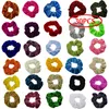 46 Colors Women Girl Scrunchy Holder Ring Elastic Hairbands Pure Color Velvet Sports Dance Hair Jewelry