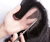 Onda de água virgem brasileira u parte perucas de cabelo humano para mulheres negras não processado encaracolado sem cola em forma de u peruca invisível trançada completa t1327132