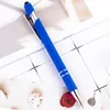 Çeşitler Pastel Renkler 3ds 1 Yumuşak kauçuk Fancy Metal Stylus Motorlu kalem İndirim Promosyon Kalem Stylus 2 Yüzey rubberized