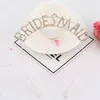 New Specifically Function Headband The Wedding Letter Hair Band With Rhinestones For Bride Or Bridesmaid Wholesale