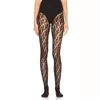 Sexig Lady Letter F Stickade Leggings Toppklass Antihook Fashion Tights Högkvalitativa svarta kvinnliga strumpor3727002