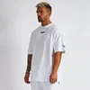 5 Colors Mens T Shirts Muscle Fiess Sports Male Hip Hop Oversized T-shirt Cotton Outdoor Summer Fashion Short Sleeve