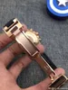 Orologio da uomo Master Pulsante pieghevole Acciaio inossidabile Stile sportivo Vetro zaffiro 40mm Cinturino intero in gomma al dettaglio Autom184o