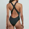 2020 neue Sexy Ein Stück Badeanzug Frauen Schwarz Backless Schwimmen Tragen für Bademode Frauen Badeanzug Beahwear Badeanzüge Monokini1613934