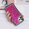 Hot Fashion Diamond Rhinestone Phone Case Cover för iPhone 11 Pro Max 6 6S 7 8Plus x XR XS Max Mixing PC + TPU Protective Case