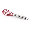 10-Zoll-Draht wischen Rührermischer Egg Beater Farbe Silikon-Ei Whisk Edelstahl Griff Haushalt Backen Ei Werkzeuge