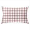 Natal Pillow Covers Elk Red Plaid Throw Pillow Caso Retângulo Sofá Fronha manta impressão Couch Capa de Almofada de Natal Decor LSK555