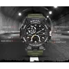 腕時計Smael 2021 Sport Watch Men Dual Time Waterproof 50m Miliatry Watch Chrono Alarm Wristwatch Vintage Classic Digital 235G